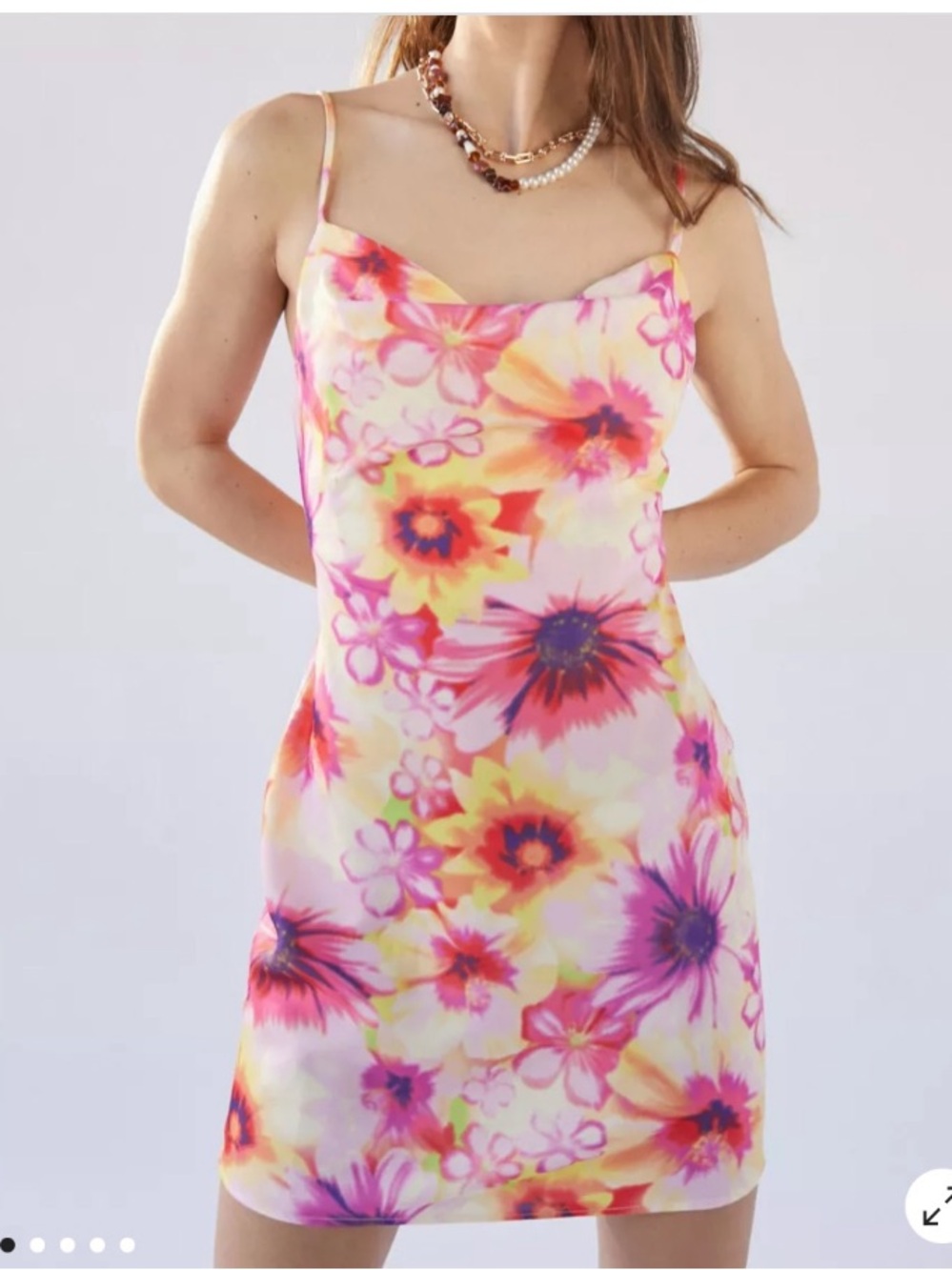 NWT Urban Outfitters Cowl Neck Slip Dress